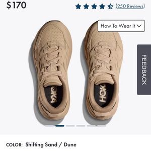 Hokas Clifton L Suede in Dune